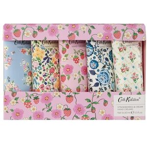 Cath Kidston Hand Cream Gift Set, 5 x 30ml, Shea Butter Moisturiser with Vitamin E, Vegan and Cruelty Friendly, Fits in Pocket and Handbag, Gift for Her, Beauty Self-Care, Strawberry and Cream Scent Cath Kidston Hand Cream Gift Set, 5 x 30ml, Shea Butter Moisturiser with Vitamin E, Vegan and Cruelty Friendly, Fits in Pocket and Handbag, Gift for Her, Beauty Self-Care, Strawberry and Cream Scent