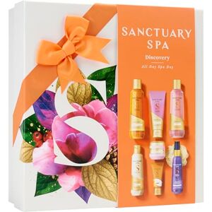 SANCTUARY Spa All Day Spa Day Gift Set, Pampering Bath & Body Collection with Body Wash, Scrub, Lotion & More, Christmas Self-Care Kit for Her SANCTUARY Spa All Day Spa Day Gift Set, Pampering Bath & Body Collection with Body Wash, Scrub, Lotion & More, Christmas Self-Care Kit for Her