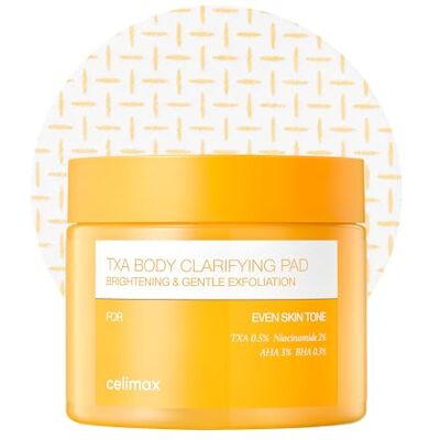celimax TXA Body Clarifying Pad, 50 Pads Deodorant Pad, Dark Underarms Treatment, Knee & Elbow, Strawberry Skincare, Gentle Exfoliating Body Scrub, Dark Spot Remover celimax TXA Body Clarifying Pad, 50 Pads Deodorant Pad, Dark Underarms Treatment, Knee & Elbow, Strawberry Skincare, Gentle Exfoliating Body Scrub, Dark Spot Remover