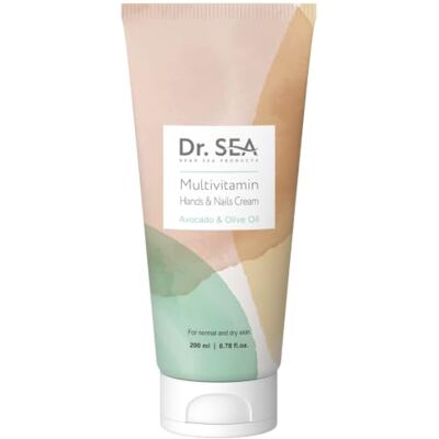 DR. SEA Multivitamin Hand & Nail Cream 200 ml Multivitamin Hand & Nail Cream: moisturises dry hands and helps soften skin, large 200 ml size. DR. SEA Multivitamin Hand & Nail Cream 200 ml Multivitamin Hand & Nail Cream: moisturises dry hands and helps soften skin, large 200 ml size.