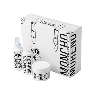 MONCHO MORENO 3676-84267 The Must Travel Kit for Adults, Built for Everyday use, 3-piece Gift Set MONCHO MORENO 3676-84267 The Must Travel Kit for Adults, Built for Everyday use, 3-piece Gift Set