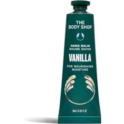 The Body Shop Vanilla Hand Balm, Hydrating Shea Hand Cream, 30ml Non-Greasy Hand Cream, Community Fair Trade Shea Butter from Ghana, Up to 48 Hours Moisture, Warm Vanilla Scent The Body Shop Vanilla Hand Balm, Hydrating Shea Hand Cream, 30ml Non-Greasy Hand Cream, Community Fair Trade Shea Butter from Ghana, Up to 48 Hours Moisture, Warm Vanilla Scent