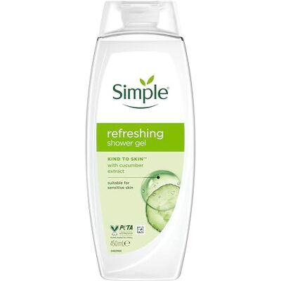 Simple - Refresh Shower Gel - cucumber extract - Shower Gel Simple - Refresh Shower Gel - cucumber extract - Shower Gel