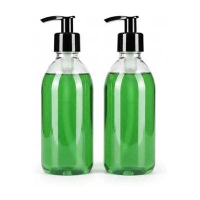 TEC 250ml Pump Dispenser Bottle 30% Recycled Plastic 1.4ml Output UK Made RPET Clear Plastic Refillable for Liquid Soap, Hand Was, Shampoo, Conditioner, Lotion & Massage Oil – Compact Reusable TEC 250ml Pump Dispenser Bottle 30% Recycled Plastic 1.4ml Output UK Made RPET Clear Plastic Refillable for Liquid Soap, Hand Was, Shampoo, Conditioner, Lotion & Massage Oil – Compact Reusable