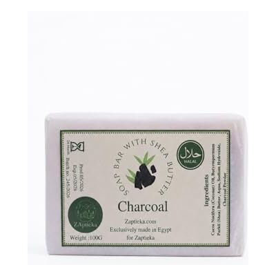 ZAptieka Charcoal Soap Bar for Face and Body, 100 g Activated charcoal cleansing bar with shea butter and coconut oil. Deep cleansing for oily skin. ZAptieka Charcoal Soap Bar for Face and Body, 100 g Activated charcoal cleansing bar with shea butter and coconut oil. Deep cleansing for oily skin.