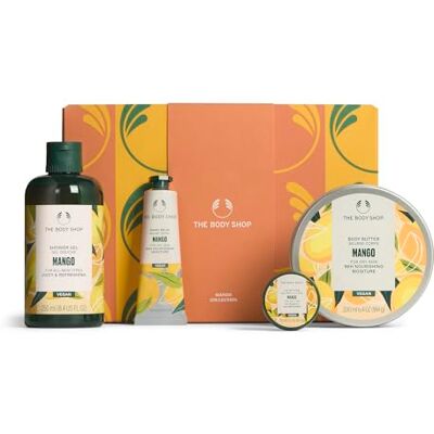 The Body Shop Mango Collection Gift Set, 4-Piece Full-Size Body Care (Worth £41.5) Shower Gel 250ml, Body Butter 200ml, Hand Balm 30ml and Lip Butter 10ml, Nourishing Care with 96hr Moisture, by The Body Shop Mango Collection Gift Set, 4-Piece Full-Size Body Care (Worth £41.5) Shower Gel 250ml, Body Butter 200ml, Hand Balm 30ml and Lip Butter 10ml, Nourishing Care with 96hr Moisture, by