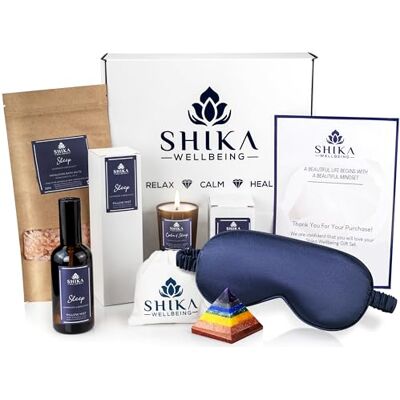 Shika Wellbeing UK Shika Wellbeing Sleep Well Aromatherapy Pamper Set for Women,Unique Self Care Gifts for Women, Pamper Gifts Set, Relaxation Spa Gift Set, Get Well Soon, Relaxation Gift for Her, Lavender & Bergamot Shika Wellbeing UK Shika Wellbeing Sleep Well Aromatherapy Pamper Set for Women,Unique Self Care Gifts for Women, Pamper Gifts Set, Relaxation Spa Gift Set, Get Well Soon, Relaxation Gift for Her, Lavender & Bergamot