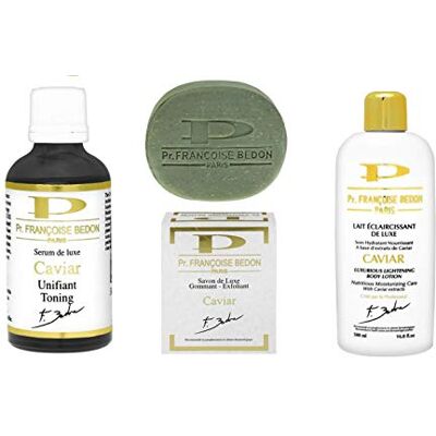 Pr. Francoise Bedon Caviar Lightening Beauty Set of 3 ✅Lotion 16.8oz ✅ SERUM 1.7 oz ✅EXFOLIATING SOAP 200g Pr. Francoise Bedon Caviar Lightening Beauty Set of 3 ✅Lotion 16.8oz ✅ SERUM 1.7 oz ✅EXFOLIATING SOAP 200g