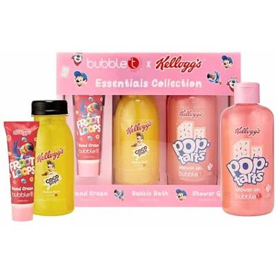 bubble t cosmetics Bath Collection Kellogg’s – Shower Gel, Bath Milk & Hand Cream Gift Set – Moisturizing & Nourishing Skincare for Women, Teens & Self-Care bubble t cosmetics Bath Collection Kellogg’s – Shower Gel, Bath Milk & Hand Cream Gift Set – Moisturizing & Nourishing Skincare for Women, Teens & Self-Care