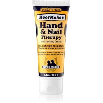 Mane 'n Tail Hoofmaker Hand & Nail Therapy 3.4 oz with biotin, Collagen, and Allantoin That Strengthen and Soften Skin Contains shea Butter & Fragrance Free Mane 'n Tail Hoofmaker Hand & Nail Therapy 3.4 oz with biotin, Collagen, and Allantoin That Strengthen and Soften Skin Contains shea Butter & Fragrance Free