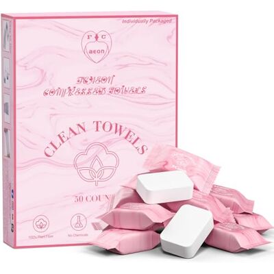 FCaeon Disposable Towel Tablet 25x23cm 50 PACK Individually Wrapped Coin Towelettes Disposable Cleaning Washcloth Coin Tissue Expandable Tower Tablets for Sensitive Skin Beauty & Personal Care (Pink) FCaeon Disposable Towel Tablet 25x23cm 50 PACK Individually Wrapped Coin Towelettes Disposable Cleaning Washcloth Coin Tissue Expandable Tower Tablets for Sensitive Skin Beauty & Personal Care (Pink)