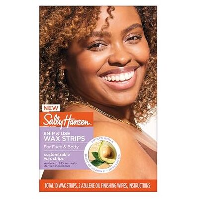 Sally Hansen Hair Remover Snip & Use Wax Strips for Face & Body Sally Hansen Hair Remover Snip & Use Wax Strips for Face & Body