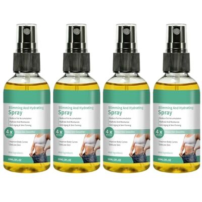 kuhiiu Slimming and Moisturizing Spray – Weight Loss Support Body Shaping Lotion, Firming Skin, Deep Moisturizing, Anti-Cellulite Fast-Absorbing Spray for Belly, Arms (4 Bottles, 100g) kuhiiu Slimming and Moisturizing Spray – Weight Loss Support Body Shaping Lotion, Firming Skin, Deep Moisturizing, Anti-Cellulite Fast-Absorbing Spray for Belly, Arms (4 Bottles, 100g)