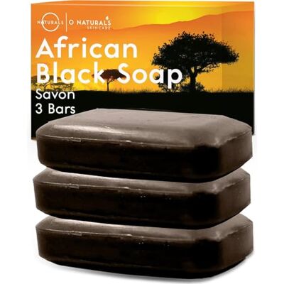 O NATURALS Organic Soap Bar Set – Natural Bath & Body Soap Bars for Women & Men, Moisturizing Face and Body Bath Gift Collection, 3 Pack (African Black) O NATURALS Organic Soap Bar Set – Natural Bath & Body Soap Bars for Women & Men, Moisturizing Face and Body Bath Gift Collection, 3 Pack (African Black)
