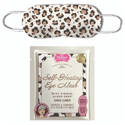 Upper Canada The Vintage Co. Warming Eye Mask 5-Pack Individually Wrapped Self-Heating Eye Masks, Single-Use, Reduces Puffiness & Fatigue (Leopard Lavender & Chamomile) Upper Canada The Vintage Co. Warming Eye Mask 5-Pack Individually Wrapped Self-Heating Eye Masks, Single-Use, Reduces Puffiness & Fatigue (Leopard Lavender & Chamomile)