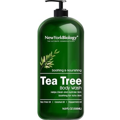 NEW YORK BIOLOGY THE ULTIMATE COSMECEUTICALS New York Biology Tea Tree Body Wash for Men & Women 500 ml For Men & Women, Moisturizing Body Wash Helps Soothe the Skin, Refreshing & Hydrating Cleanser for Body & Feet NEW YORK BIOLOGY THE ULTIMATE COSMECEUTICALS New York Biology Tea Tree Body Wash for Men & Women 500 ml For Men & Women, Moisturizing Body Wash Helps Soothe the Skin, Refreshing & Hydrating Cleanser for Body & Feet
