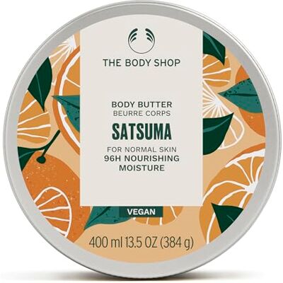 The Body Shop Satsuma Body Butter 400ml Body Moisturiser with Shea Butter, Body Cream for Normal Skin, 96H Nourishing Moisture, Body Care, Sweet Zesty Scent The Body Shop Satsuma Body Butter 400ml Body Moisturiser with Shea Butter, Body Cream for Normal Skin, 96H Nourishing Moisture, Body Care, Sweet Zesty Scent