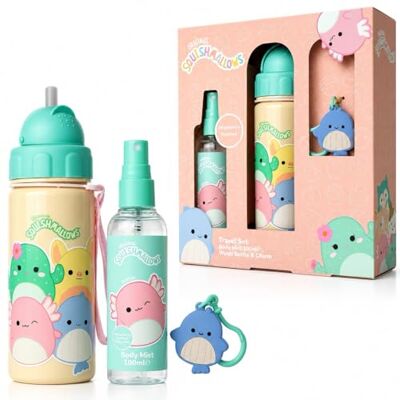 Corsair Squishmallows Travel Set with Strawberry Scented Body Mist 100ml, Water Bottle 500ml and Charm Corsair Squishmallows Travel Set with Strawberry Scented Body Mist 100ml, Water Bottle 500ml and Charm