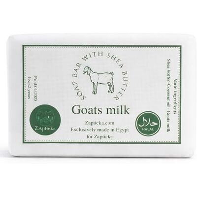 ZAptieka Goats Milk Soap Bar for Face and Body, 100 g Natural cleansing bar with shea butter and coconut oil. Gentle unscented soap for dry and sensitive skin. ZAptieka Goats Milk Soap Bar for Face and Body, 100 g Natural cleansing bar with shea butter and coconut oil. Gentle unscented soap for dry and sensitive skin.
