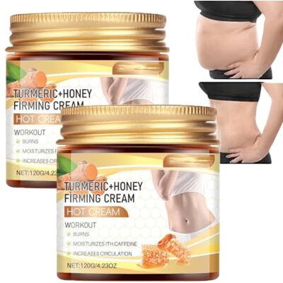 MLVONA Sweat Enhancer Body Sculpting Firming Cream, Turmeric Honey Hot Cream Body Massage Cream, Warming Skin Tightening Body Lotion, Pre Post Workout Hydration Moisturizing Firming Cream (2pcs) MLVONA Sweat Enhancer Body Sculpting Firming Cream, Turmeric Honey Hot Cream Body Massage Cream, Warming Skin Tightening Body Lotion, Pre Post Workout Hydration Moisturizing Firming Cream (2pcs)
