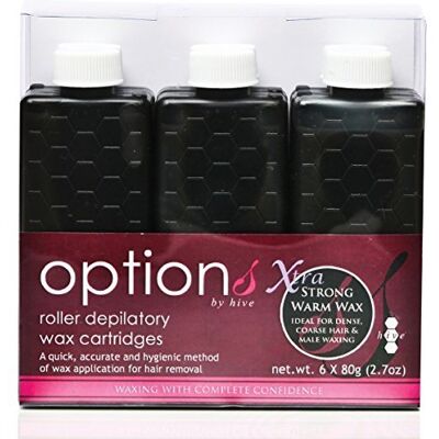 Hive 6pcs Refill Roller Depilatory Roll on Wax Cartridges Strong Warm Creme Wax 80g CODE: HOB6680 Hive 6pcs Refill Roller Depilatory Roll on Wax Cartridges Strong Warm Creme Wax 80g CODE: HOB6680