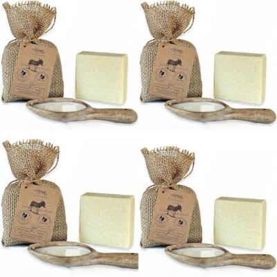 Dr.Ancient Donkey Milk Soap Bar, Organic Soap Bars Handcrafted the Traditional Way, Natural, Used for Face Wash, Body Wash, Hand Cleansing and Daily Skin Care, Nourishing Cleanser (Pack of 4) Dr.Ancient Donkey Milk Soap Bar, Organic Soap Bars Handcrafted the Traditional Way, Natural, Used for Face Wash, Body Wash, Hand Cleansing and Daily Skin Care, Nourishing Cleanser (Pack of 4)