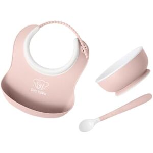 BabyBjörn Baby Feeding Set, 3 pcs, Powder Pink BabyBjörn Baby Feeding Set, 3 pcs, Powder Pink