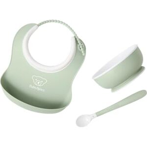 BabyBjörn Baby Feeding Set, 3 pcs, Powder Green BabyBjörn Baby Feeding Set, 3 pcs, Powder Green