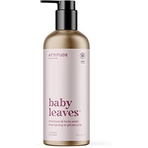 ATTITUDE 2-in-1 Shampoo and Body Wash for Baby, EWG Verified, Plant- and Mineral-Based Ingredients, Vegan Baby Products, Refillable Bottle, Unscented, 473 mL ATTITUDE 2-in-1 Shampoo and Body Wash for Baby, EWG Verified, Plant- and Mineral-Based Ingredients, Vegan Baby Products, Refillable Bottle, Unscented, 473 mL