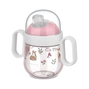 Mepal Non-spill Sippy Cup Mio Little Dutch Leakproof Clear Cap for On-the-go use Easy-to-hold Handles Soft Drinking Spout 200 ml Fairy Garden Mepal Non-spill Sippy Cup Mio Little Dutch Leakproof Clear Cap for On-the-go use Easy-to-hold Handles Soft Drinking Spout 200 ml Fairy Garden