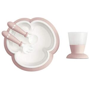 078164 BabyBjörn Baby Feeding Set, 4 pcs, Powder pink