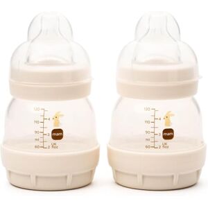 MAM Easy Start Anti-Colic Baby Milk Bottle Pack of 2 x 130ml Self-Sterlising Slow Flow Teats Size 0 Newborn Essentials Linen (Various Designs) MAM Easy Start Anti-Colic Baby Milk Bottle Pack of 2 x 130ml Self-Sterlising Slow Flow Teats Size 0 Newborn Essentials Linen (Various Designs)