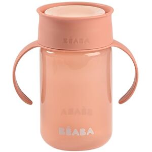 Béaba BEABA, 360° Training Cup with Anti-Drip Disc, Patented Anti-Leak System, from 12 Months, Removable Handles, with Hygienic Lid, Strong and Light, 340 ml, Pink Béaba BEABA, 360° Training Cup with Anti-Drip Disc, Patented Anti-Leak System, from 12 Months, Removable Handles, with Hygienic Lid, Strong and Light, 340 ml, Pink