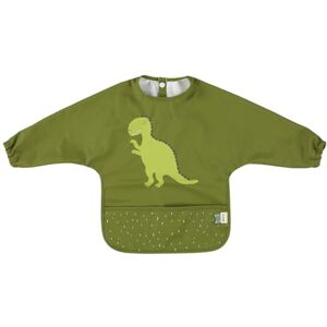 Trixie Baby Waterproof Mr Dino Sleeved Bib - Baby Bib Trixie Baby Waterproof Mr Dino Sleeved Bib - Baby Bib