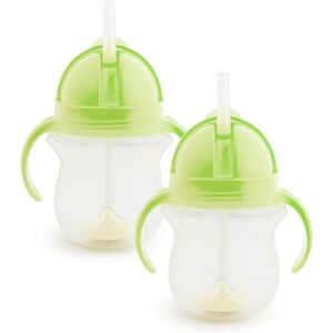 Munchkin Click Lock Tip & Sip Set Baby Toddler Sippy Cups with Straw BPA Free Leakproof Cup Dishwasher Safe Weighted Straw Baby Bottles -7oz/207ml 2 Pack Green Munchkin Click Lock Tip & Sip Set Baby Toddler Sippy Cups with Straw BPA Free Leakproof Cup Dishwasher Safe Weighted Straw Baby Bottles -7oz/207ml 2 Pack Green