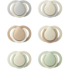 Tommee Tippee Baby Soothers - 0-2 Months Muted Colors - Pack of 6 Tommee Tippee Baby Soothers - 0-2 Months Muted Colors - Pack of 6
