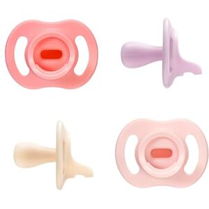 Tommee Tippee Ultra-Light StayPut Dummy, 0-6m, 4-Pack, One-Piece Silicone Soother Tommee Tippee Ultra-Light StayPut Dummy, 0-6m, 4-Pack, One-Piece Silicone Soother