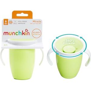 Munchkin Miracle 360 Baby Sippy Cups - 2 Pack - Green Munchkin Miracle 360 Baby Sippy Cups - 2 Pack - Green