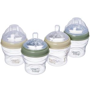 Vital Baby Breast-Like Baby Feeding Bottles 0m+, 150ml, Self-Sterilising in 3 Mins, Triple Anti-Colic Valves, Slow Flow Teats, EarthSmart Biodegradable, BPA-Free, 4 Pack Vital Baby Breast-Like Baby Feeding Bottles 0m+, 150ml, Self-Sterilising in 3 Mins, Triple Anti-Colic Valves, Slow Flow Teats, EarthSmart Biodegradable, BPA-Free, 4 Pack