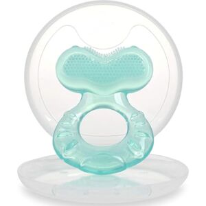 Nuby Teethe-EEZ Soft Silicone Teether Silicone Teether with Surface to Massage Teeth Hygienic Case Included Turquoise +3 Months Nuby Teethe-EEZ Soft Silicone Teether Silicone Teether with Surface to Massage Teeth Hygienic Case Included Turquoise +3 Months