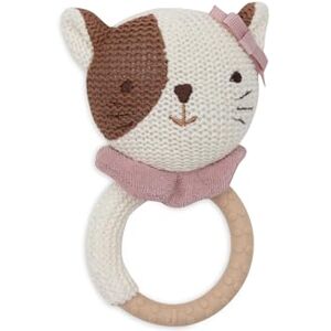 Jollein Baby Teething Ring – Jill – Teething Aid for Babies – BPA-Free – Knitted Cat Head – Silicone Teething Ring – Baby Toy – Teething Aid for Teething Pain Jollein Baby Teething Ring – Jill – Teething Aid for Babies – BPA-Free – Knitted Cat Head – Silicone Teething Ring – Baby Toy – Teething Aid for Teething Pain