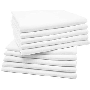 DUDU N GIRLIE 100 Percent Cotton Baby Muslin Squares, 70 cm x 70 cm, 12-Piece, Cream/White DUDU N GIRLIE 100 Percent Cotton Baby Muslin Squares, 70 cm x 70 cm, 12-Piece, Cream/White