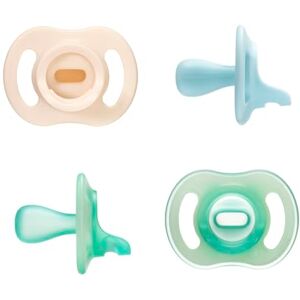 Tommee Tippee Ultra-Light StayPut Day and Night Dummies, 0-6m, 4-Pack, One-Piece Silicone Soother, Soft Skin Feel Tommee Tippee Ultra-Light StayPut Day and Night Dummies, 0-6m, 4-Pack, One-Piece Silicone Soother, Soft Skin Feel