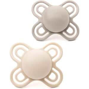 MAM Perfect Soothers 0-2 Months 2 Pack Newborn Dummies Comes in Dummy Steriliser Case Sustainable Materials Baby Accessories for Newborn Cream/White (Various Designs) MAM Perfect Soothers 0-2 Months 2 Pack Newborn Dummies Comes in Dummy Steriliser Case Sustainable Materials Baby Accessories for Newborn Cream/White (Various Designs)