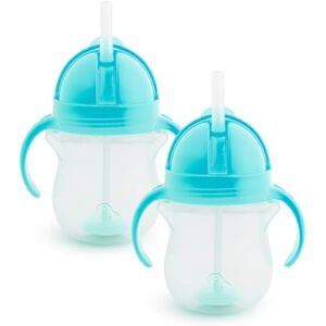 Munchkin Click Lock Tip & Sip Straw Cup Set, Learning Cup with Straw for Babies & Toddlers, BPA-Free, Leak-Proof, with Weighted Straw, Pack of 2, Blue Munchkin Click Lock Tip & Sip Straw Cup Set, Learning Cup with Straw for Babies & Toddlers, BPA-Free, Leak-Proof, with Weighted Straw, Pack of 2, Blue