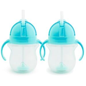Munchkin Blue 7oz/207 ml Click Lock Tip & Sip Straw Cup Set - Baby Toddler Sippy Cups Munchkin Blue 7oz/207 ml Click Lock Tip & Sip Straw Cup Set - Baby Toddler Sippy Cups
