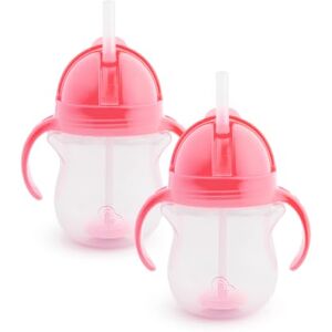 Munchkin Click Lock Tip & Sip Straw Cup Set Baby Toddler Sippy With Straw BPA Free Leakproof Weighted Straw Baby Bottles 7oz/207 ml 2 Pack Pink Munchkin Click Lock Tip & Sip Straw Cup Set Baby Toddler Sippy With Straw BPA Free Leakproof Weighted Straw Baby Bottles 7oz/207 ml 2 Pack Pink