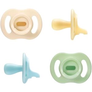 Tommee Tippee Ultra-Light StayPut Dummy, 0-6m, 4-Pack, One-Piece Silicone Soother Tommee Tippee Ultra-Light StayPut Dummy, 0-6m, 4-Pack, One-Piece Silicone Soother