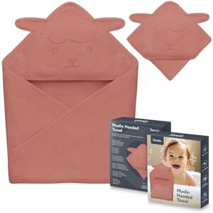 lionelo Baby Hooded Towel 100% Natural Muslin Cotton 80x80cm Absorbent Bath Towel with Hood for Newborns & Toddlers 6 Colours Soft & Breathable, Swaddle Muslin, Nursery Blankets (Red, 80x80 cm) lionelo Baby Hooded Towel 100% Natural Muslin Cotton 80x80cm Absorbent Bath Towel with Hood for Newborns & Toddlers 6 Colours Soft & Breathable, Swaddle Muslin, Nursery Blankets (Red, 80x80 cm)