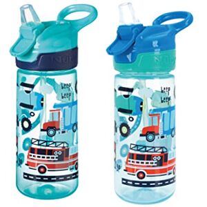 Nuby Super Quench Straw Water Bottle – Spill Proof Active Toddler Sippy Cup 540ml/19oz Freeflow Dishwasher and Steriliser Safe Suitable Toddler Beaker for 18 Months Plus (Traffic, Pack of 2) Nuby Super Quench Straw Water Bottle – Spill Proof Active Toddler Sippy Cup 540ml/19oz Freeflow Dishwasher and Steriliser Safe Suitable Toddler Beaker for 18 Months Plus (Traffic, Pack of 2)